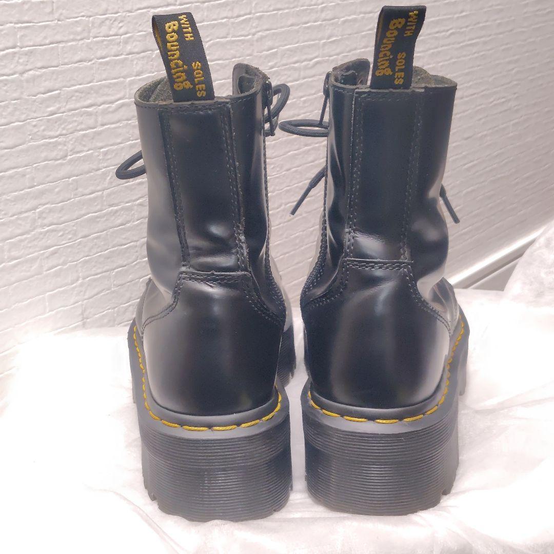美品☆Dr.Martens JADON レザー 厚底 ダブルソール サイドジップ