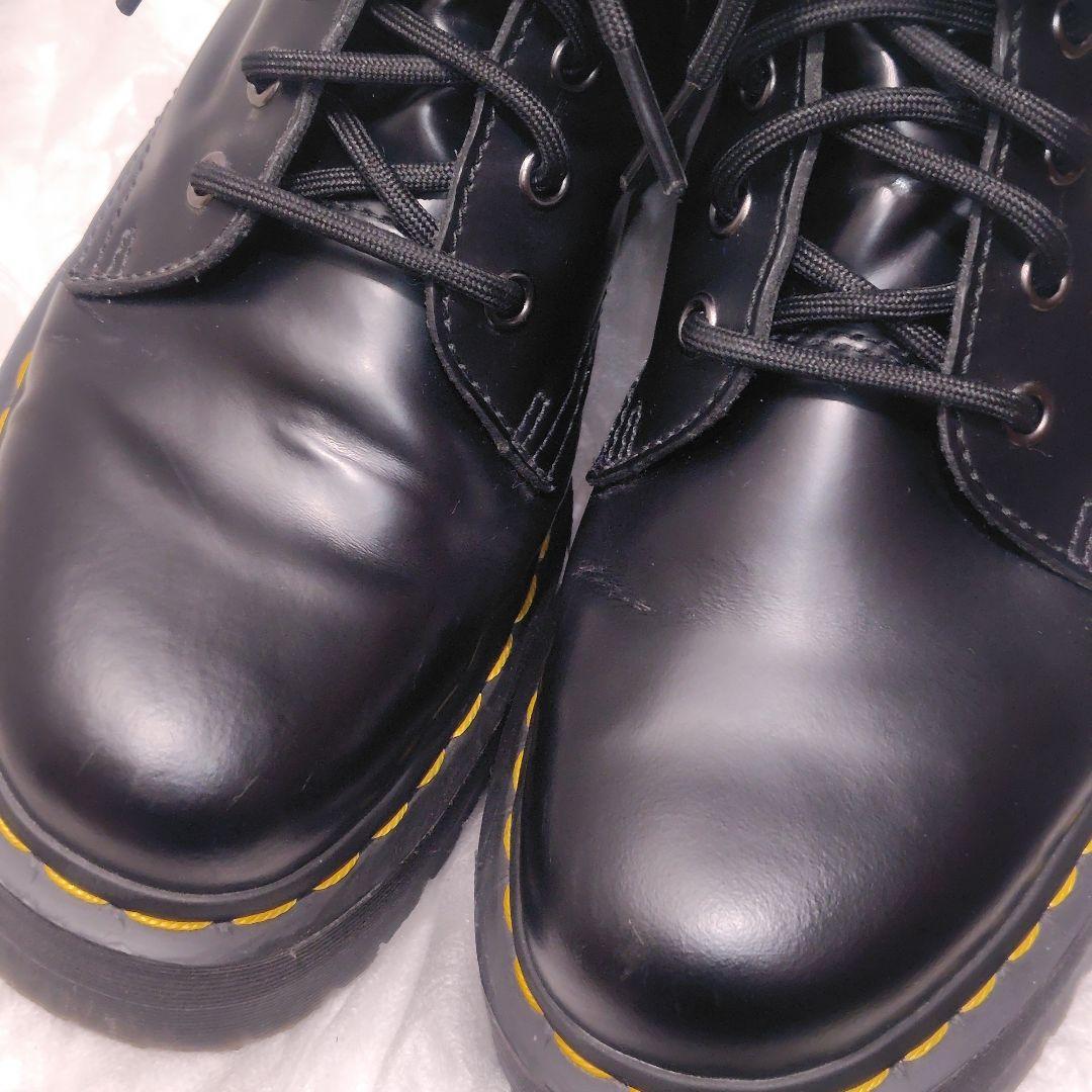 美品☆Dr.Martens JADON レザー 厚底 ダブルソール サイドジップ