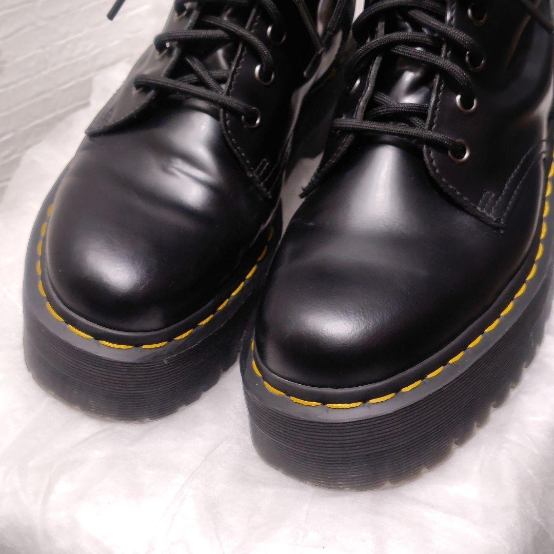 美品☆Dr.Martens JADON レザー 厚底 ダブルソール サイドジップ