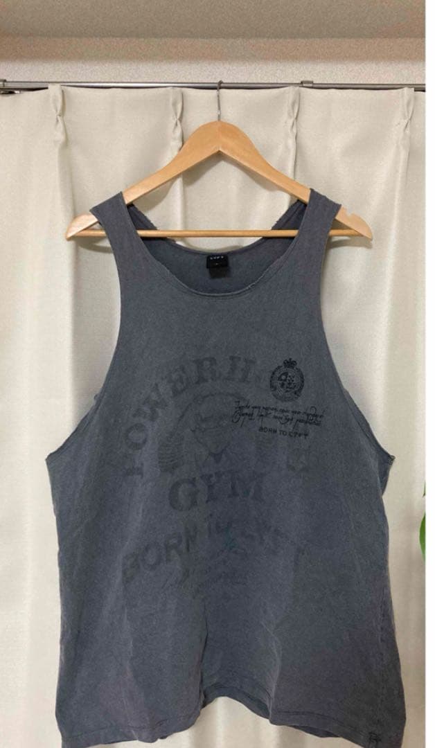 Lyft タンクトップ グレー POWER HOUSE GYM