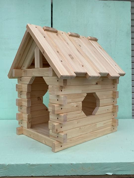 屋外対応 小型犬、中型犬用 犬小屋 無塗装仕様