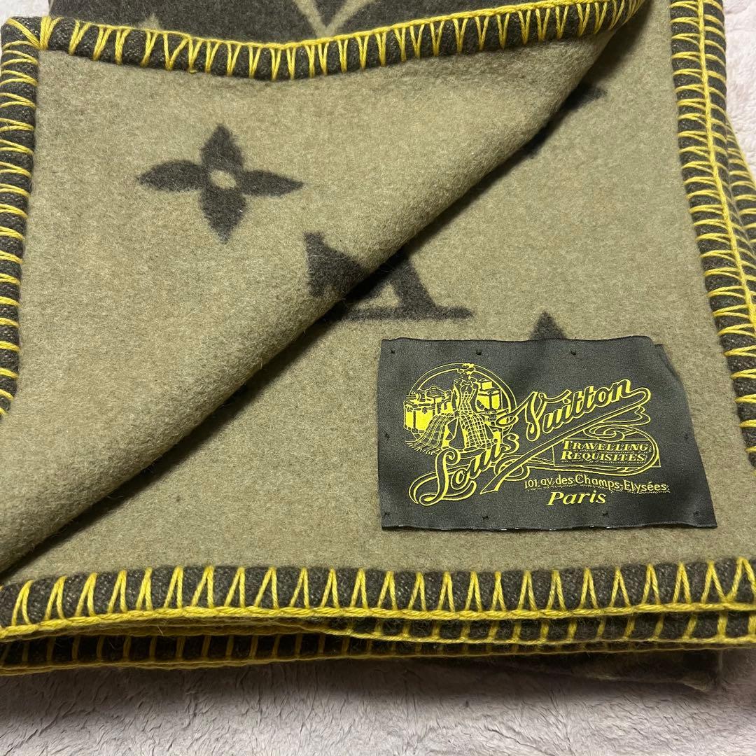 【美品】LOUIS VUITTON　ルイ・ヴィトン　ブランケット　モノグラム