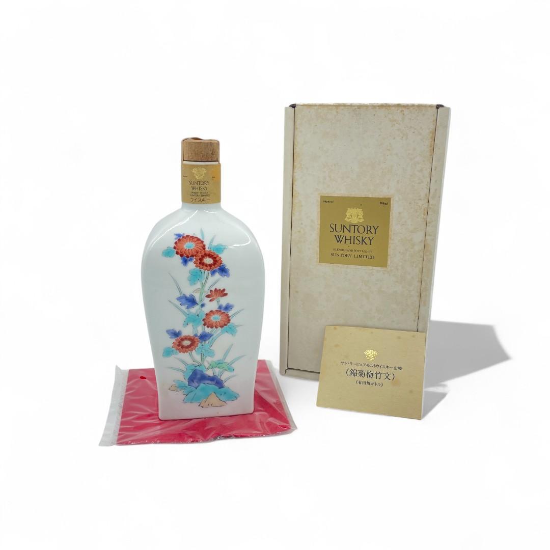【未開栓】SUNTORY ウイスキー 山錦/菊梅竹文/700ml /陶器ボトル