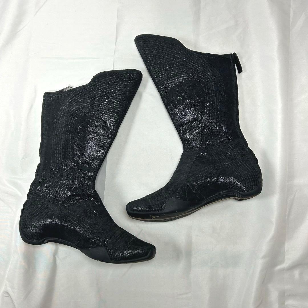 【希少】archive PUMA ロングブーツ ウエスタン ブラック