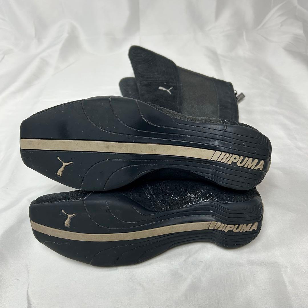 【希少】archive PUMA ロングブーツ ウエスタン ブラック