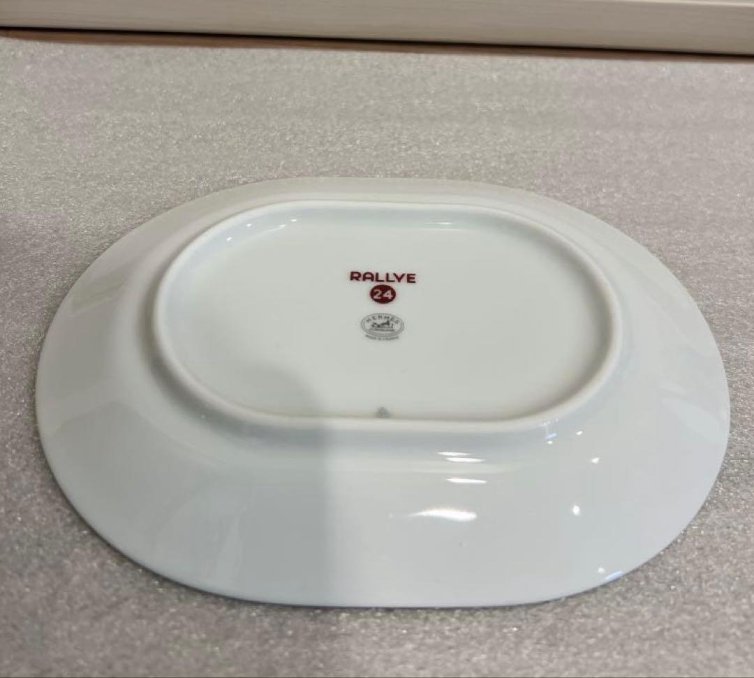 廃盤　HERMESラリー オーバルプレートミニ15cm