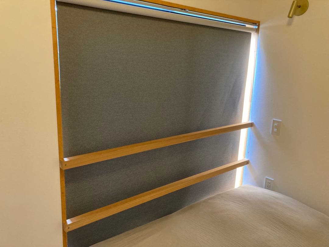 遮光 ニチベイ ロールスクリーン ソフィー ミニマル幅161×丈129【右操作】