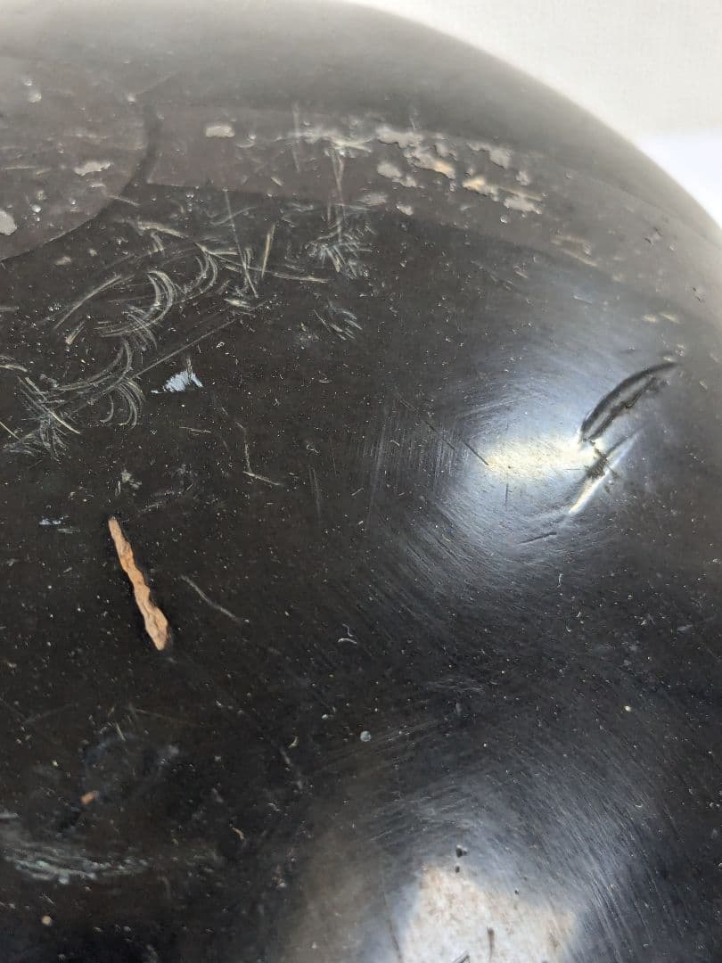 陣笠 木製 三ツ割菊 武士防具 ヴィンテージ