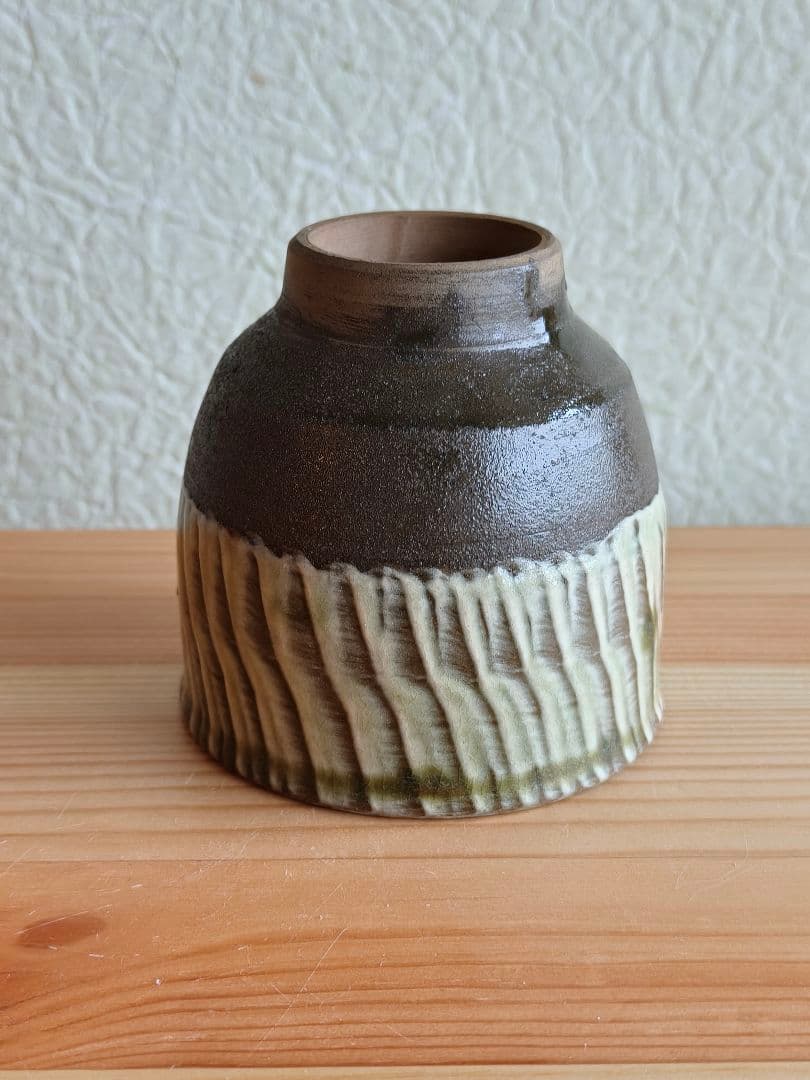 小鹿田焼 坂本茂木　刷毛目 湯呑 　民藝