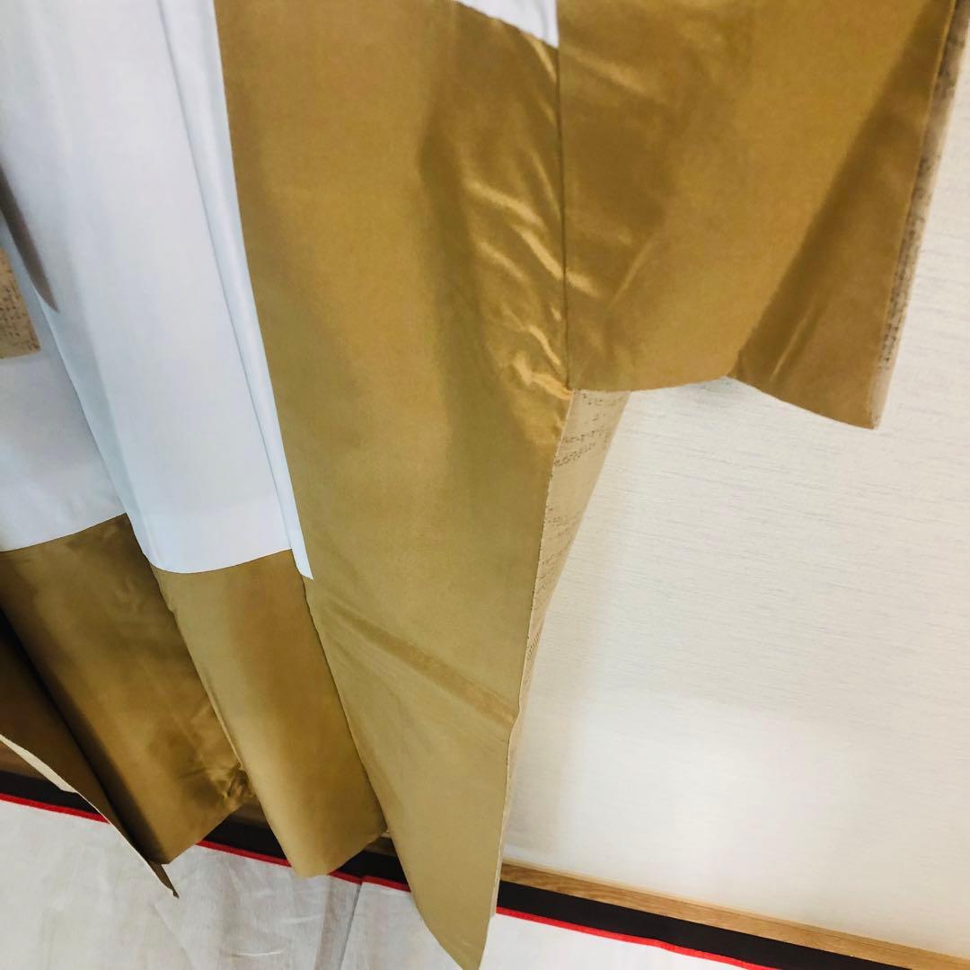 【未使用　トールサイズ】結城紬　奥順 練　御所解　袷　裄丈71.5 身丈169