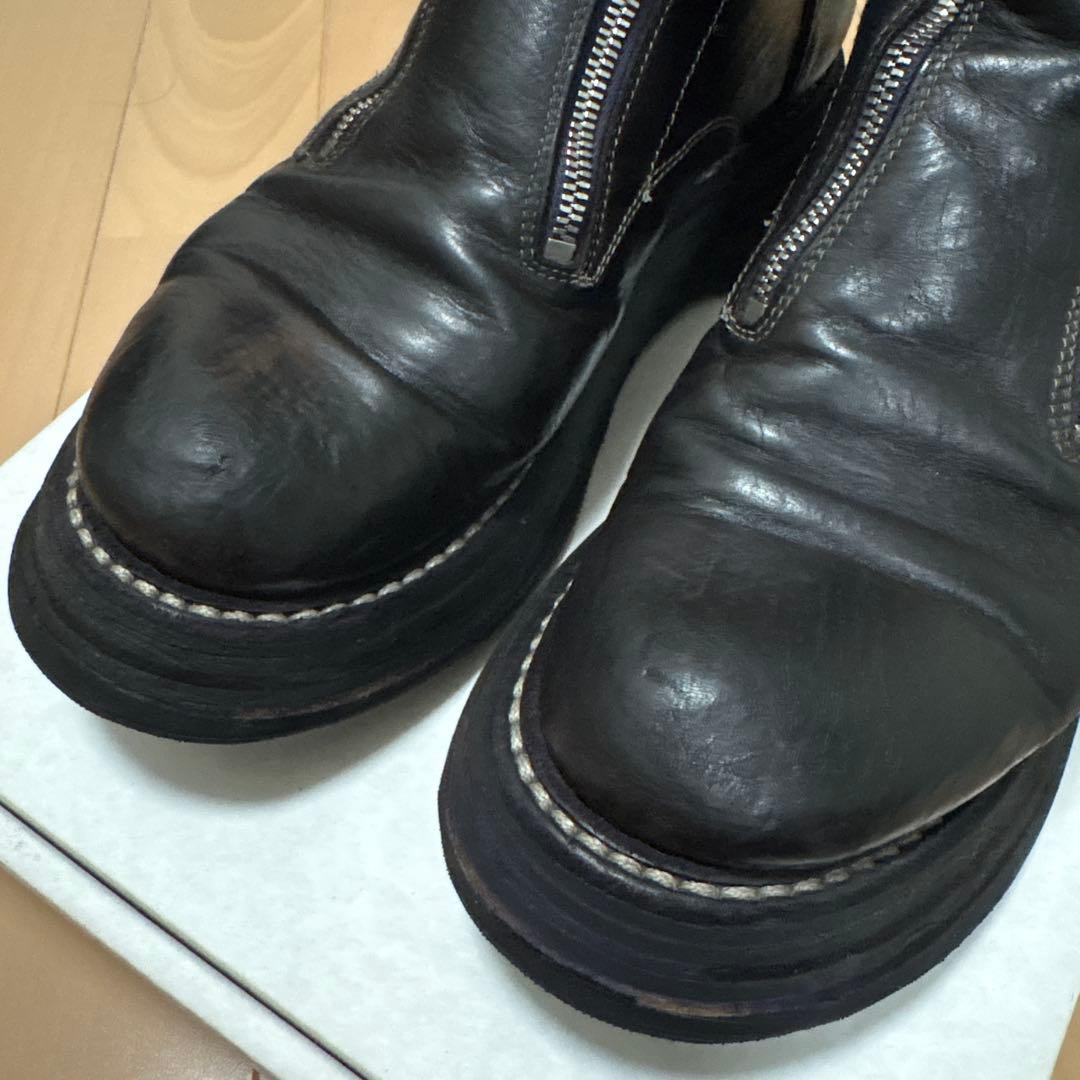 GUIDI 525V-Matrix ダブルジップブーツ