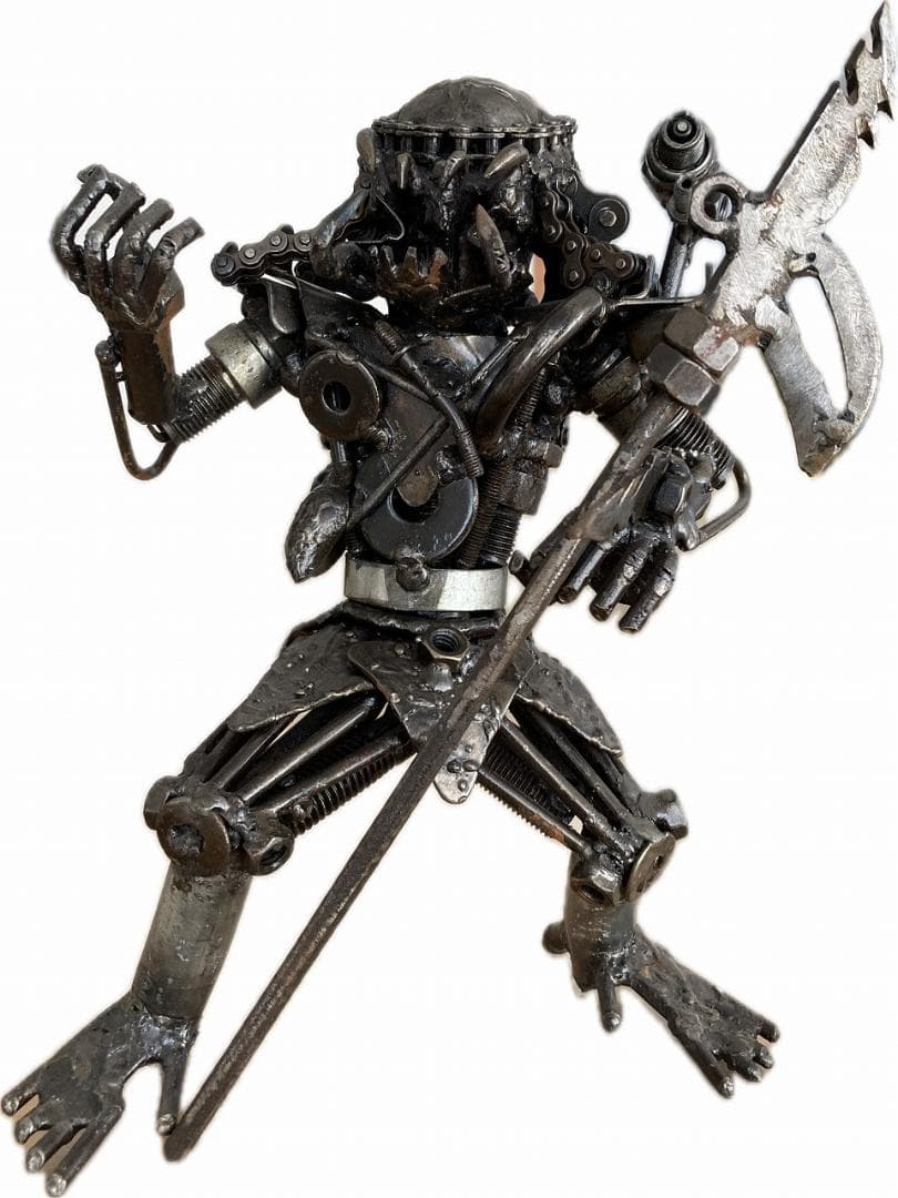 プレデター メタルフィギュア 鉄製 オブジェ ハンドメイド　B