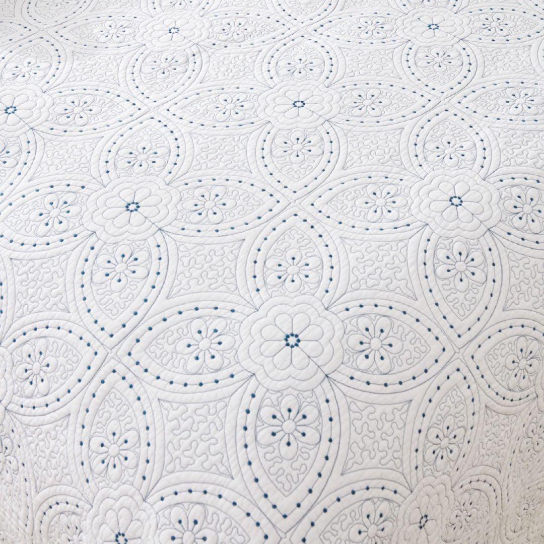 キルトベッドカバー3点セット綿マルチカバー キルティング HDX