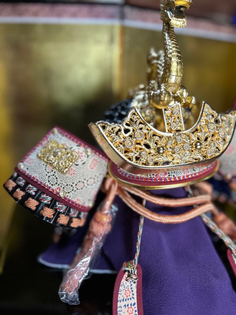 豪華 五月人形 金色 兜