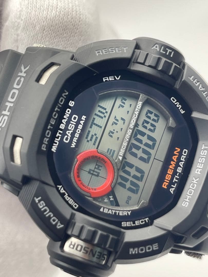 極美品 RISEMAN GW-9200J-1JF 黒G-SHOCK ライズマン