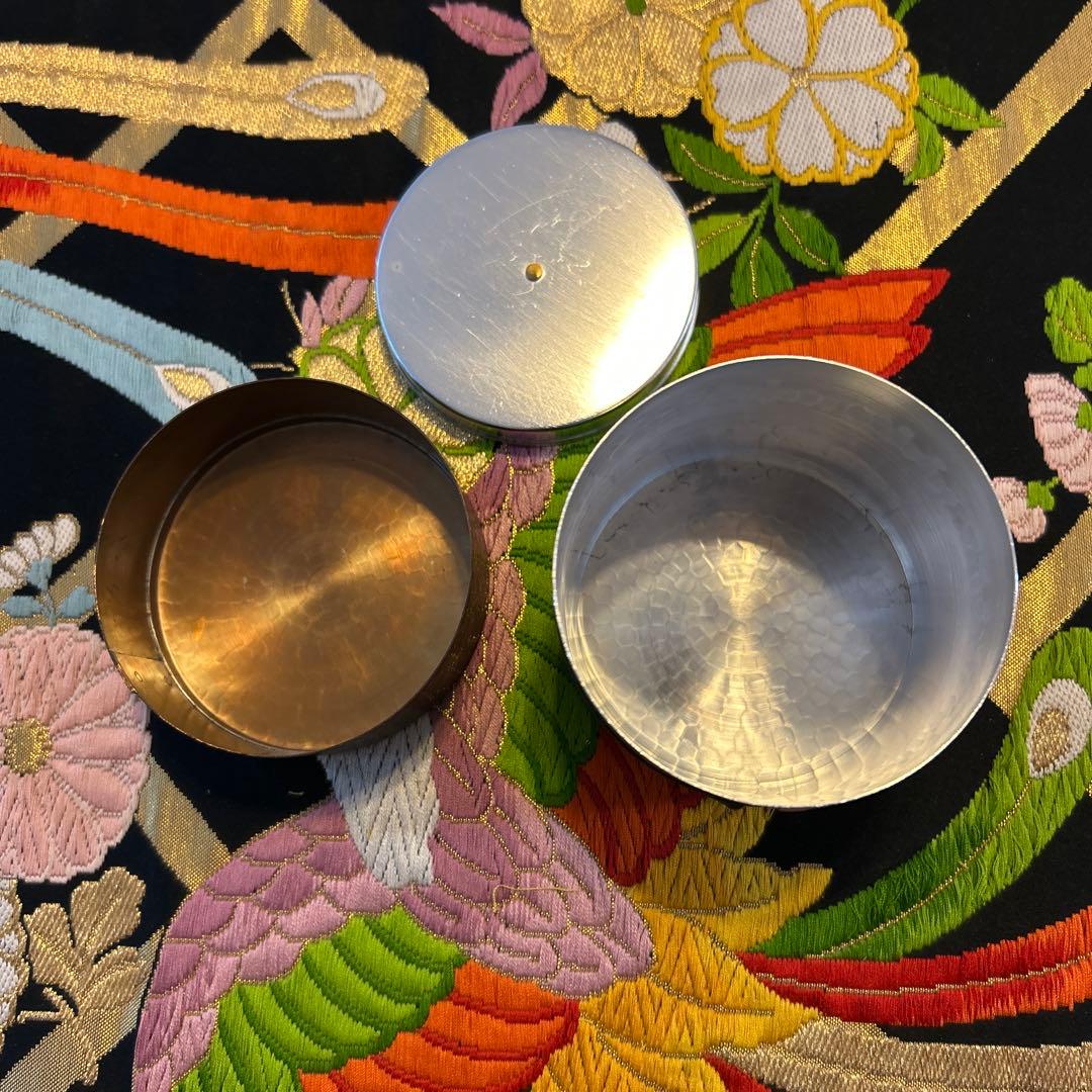 富貴堂　茶筒　鎚起銅器　燕産