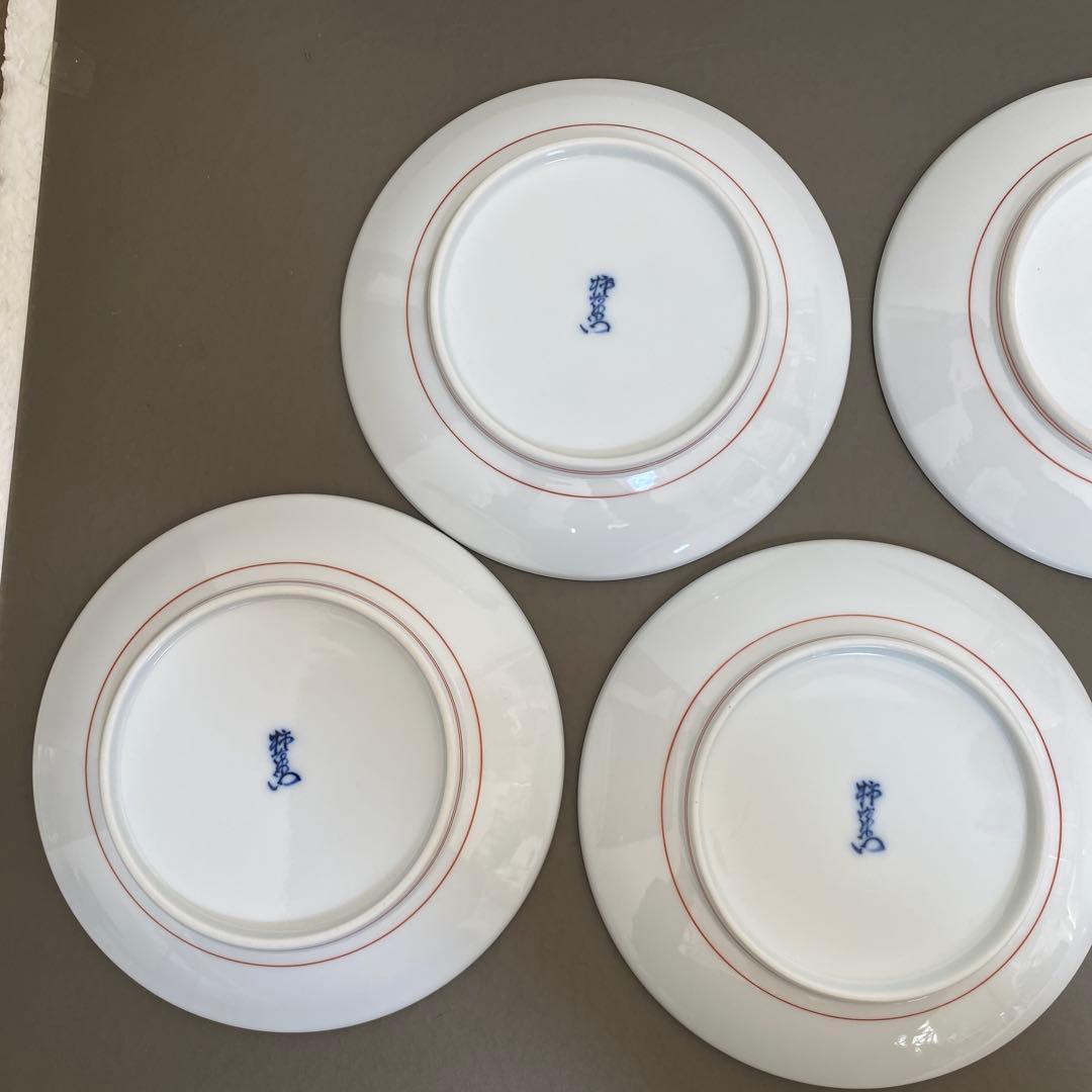 petit tomato【人間国宝】14代 柿右衛門 錦 苺文 皿5枚