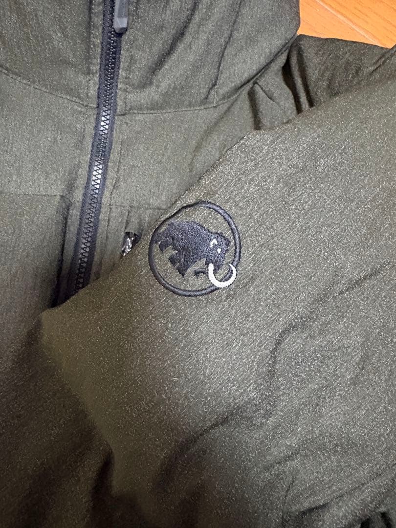 MAMMUT マムートダウンジャケット 750+ フード付き オリーブL 美品