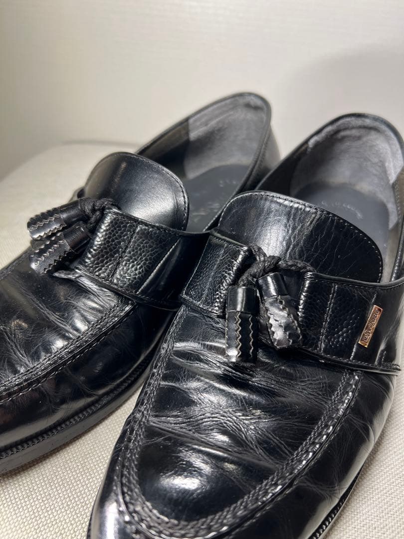 【美品/レア】Yves Saint Laurent ブラック タッセルローファー