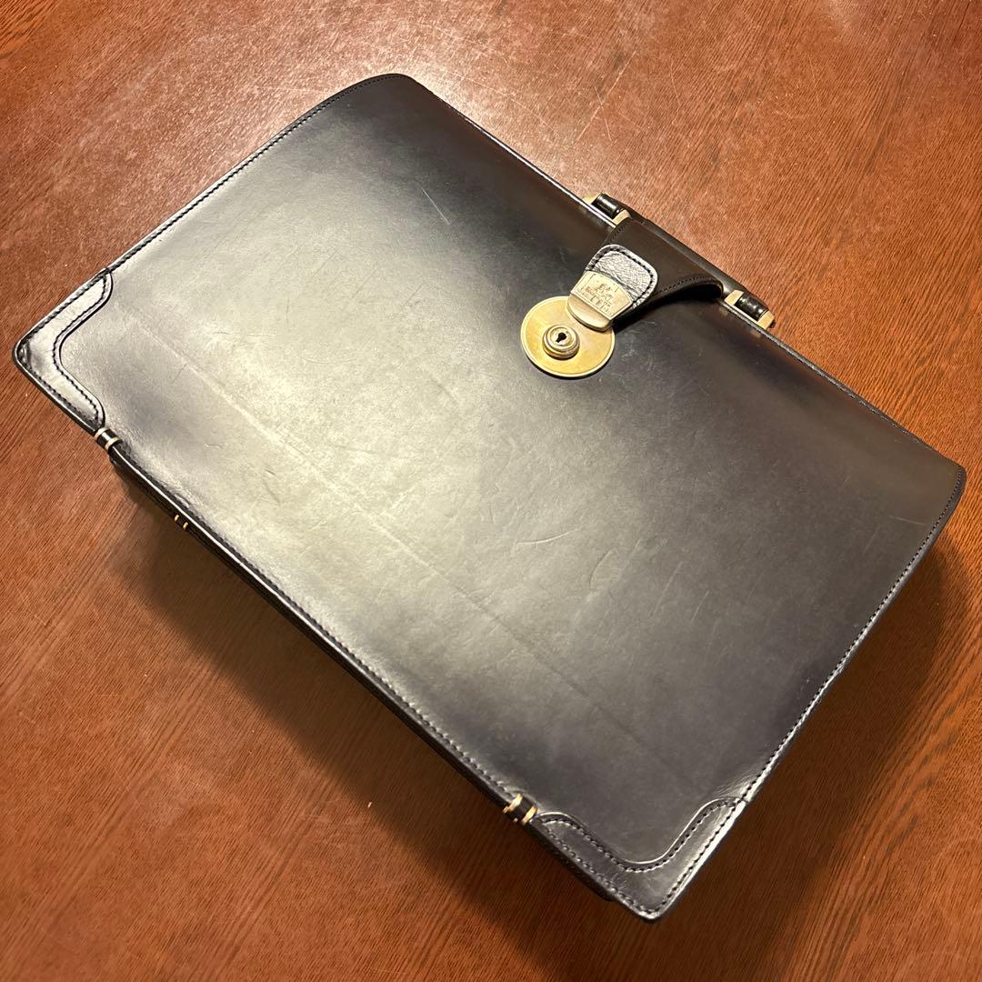 クリスマスセール‼️ココマイスター ダレスバッグ ブライドルレザー ネイビー