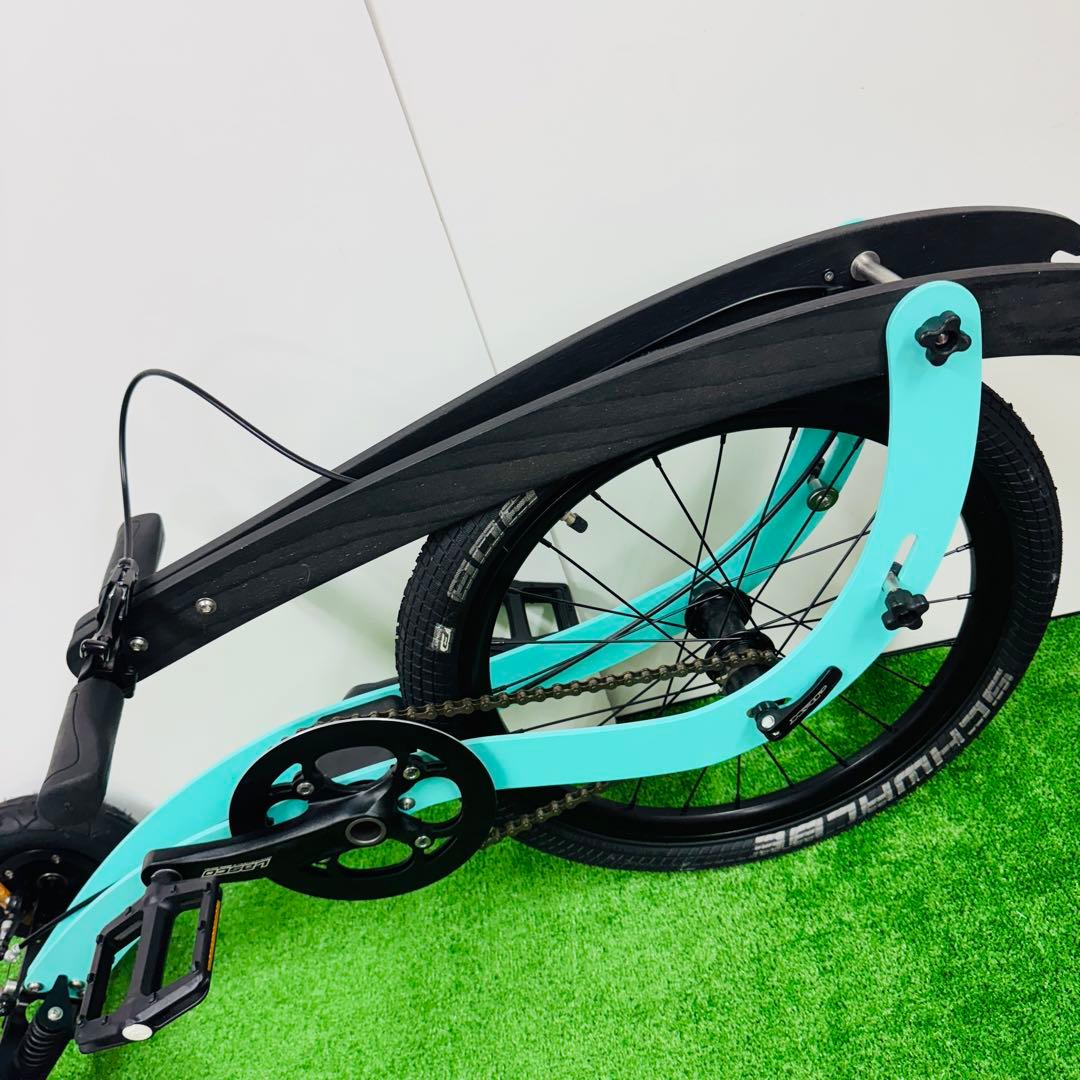 美品 halfbike2 ハーフバイク 折りたたみ自転車 ブルー 20インチ
