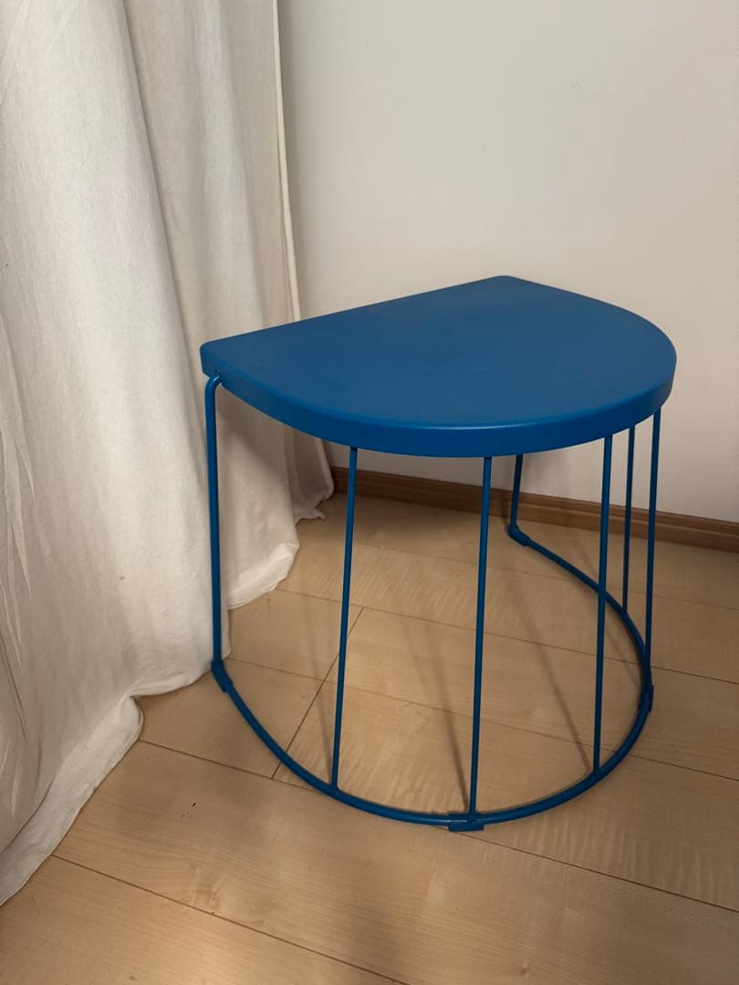 希少 廃盤 IKEA イケア TRANARO スツール サイドテーブル ブルー