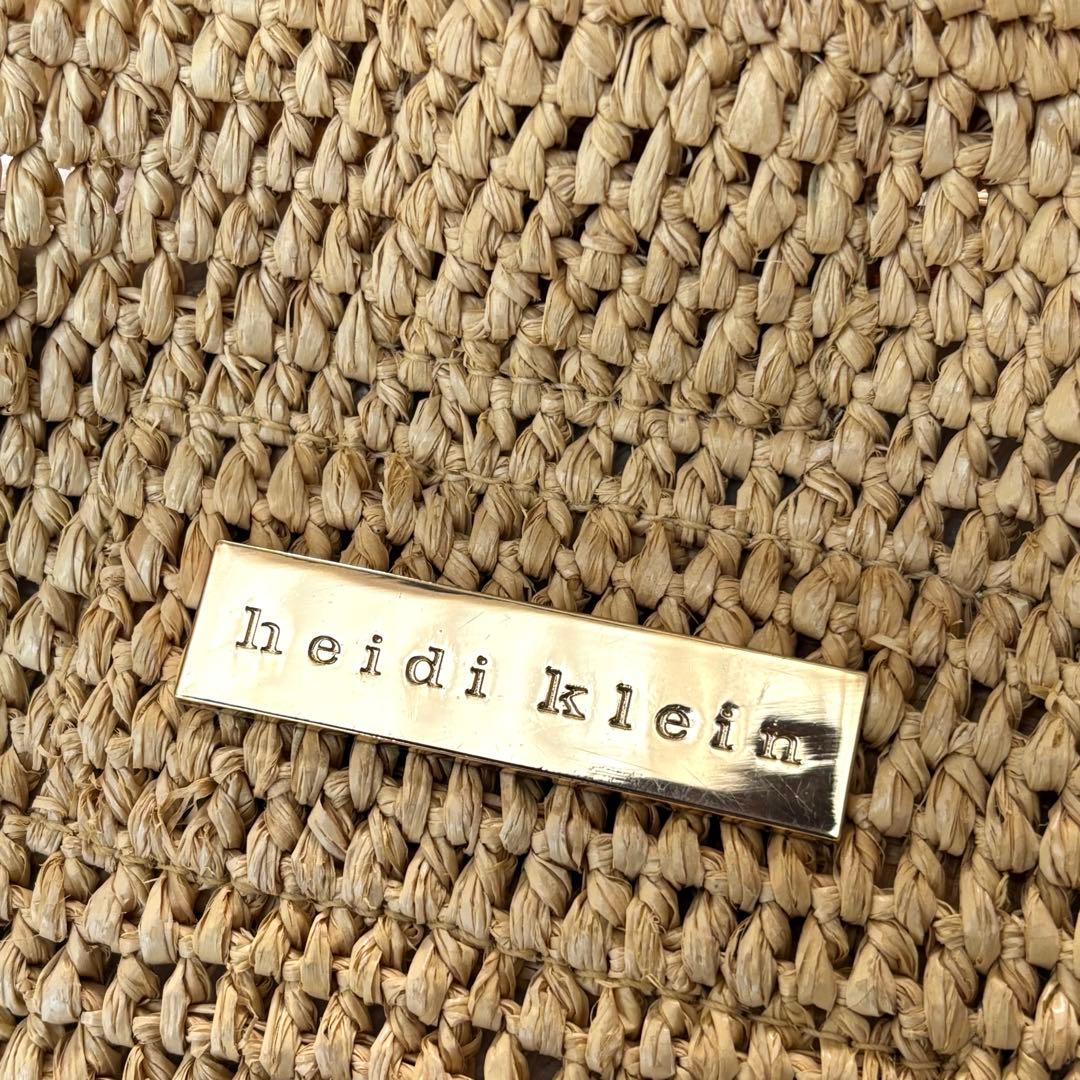 新品未使用品♪ HEIDI  ラフィアバッグ カゴバッグ フリンジ付き