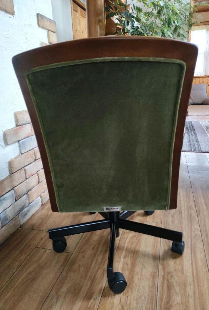 希少 マルニ 「地中海」デスクチェア 昇降回転 キャスター アーム クラシック