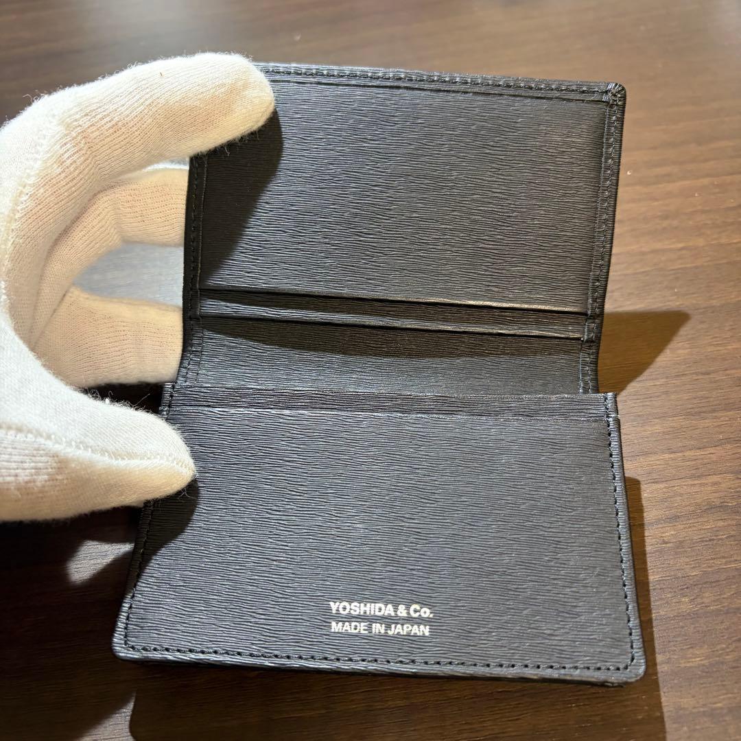 ポーター PORTER カレント 名刺入れ カードケース ブラック レザー