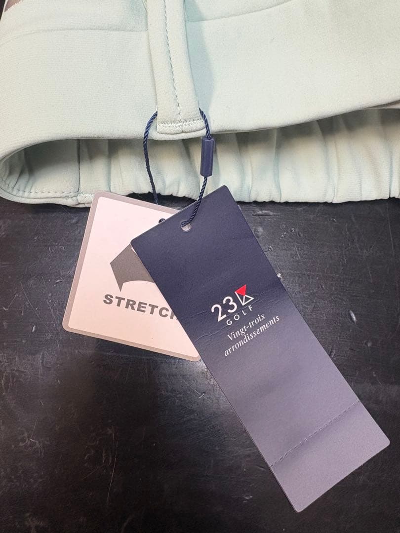 23区ゴルフ ストレッチ フレアパンツ ミントグリーン