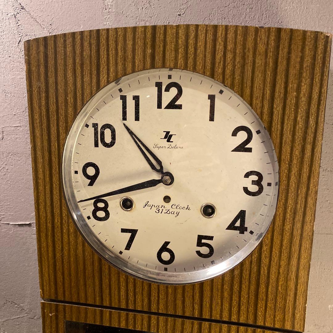 昭和レトロ 愛知時計 柱時計 振り子 ヴィンテージ インテリア 古家具