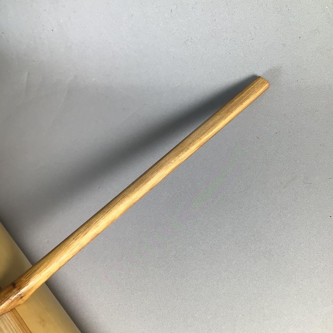 Ｎ３１６　茶杓　『竹禅作』『建仁寺　竹田益州』『銘　寒松』　共箱　茶道具