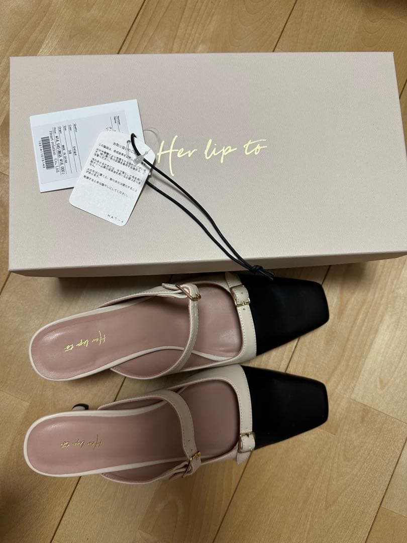 Her lip to ミュール ベージュ 38