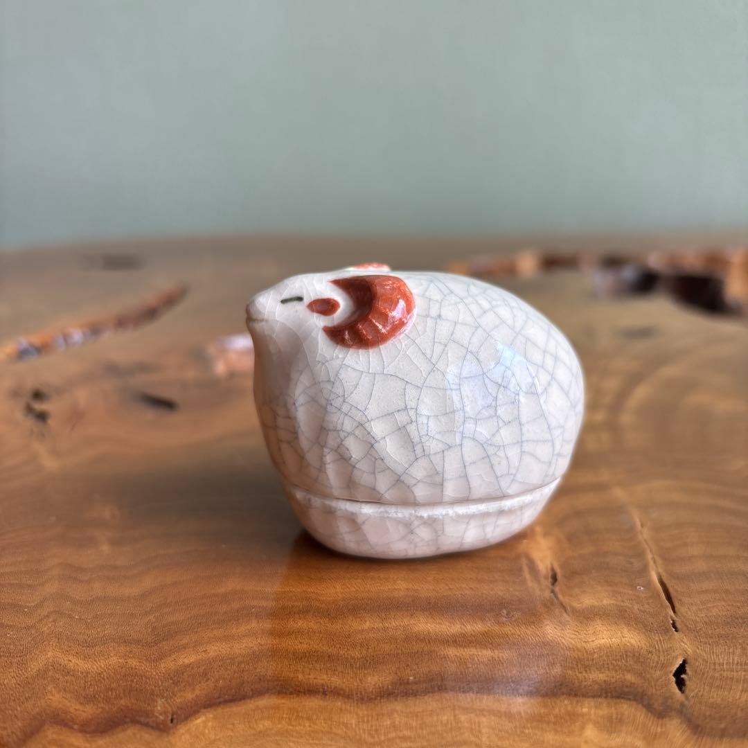 干支香合 桂楽造 未年 茶道具 共箱