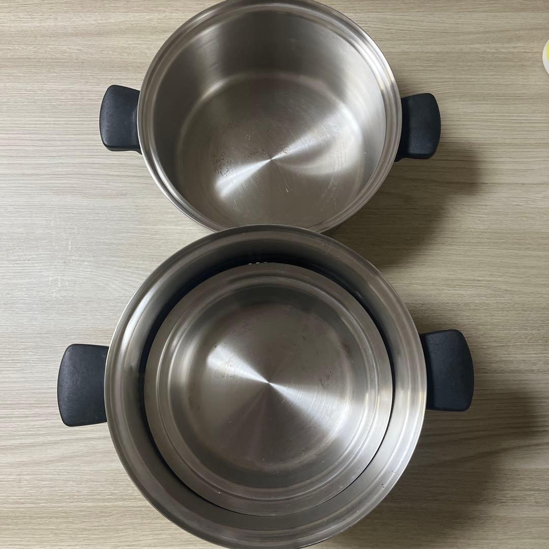 【大幅値下げ！】Amway 18-8ステンレス圧力鍋6リットルシチューパンセット