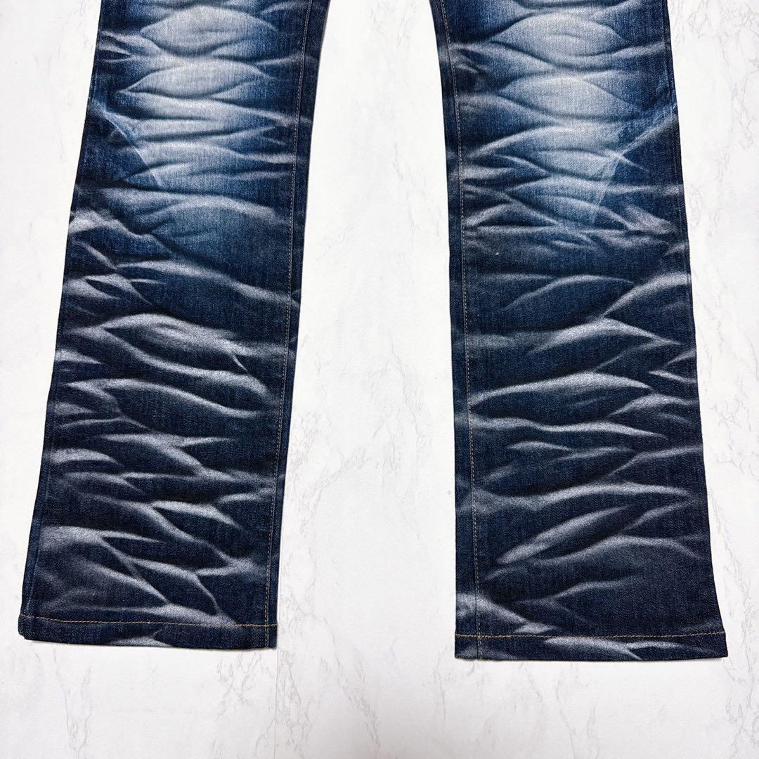 トルネードマート00s archive y2k平成ギャル男　フレアデニム　鬼ヒゲ