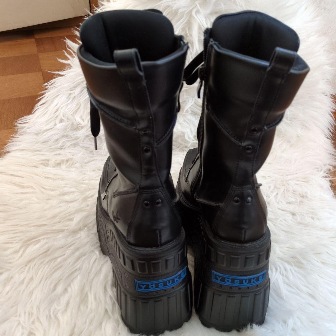 YOSUKE 厚底スニーカーブーツ ブラック