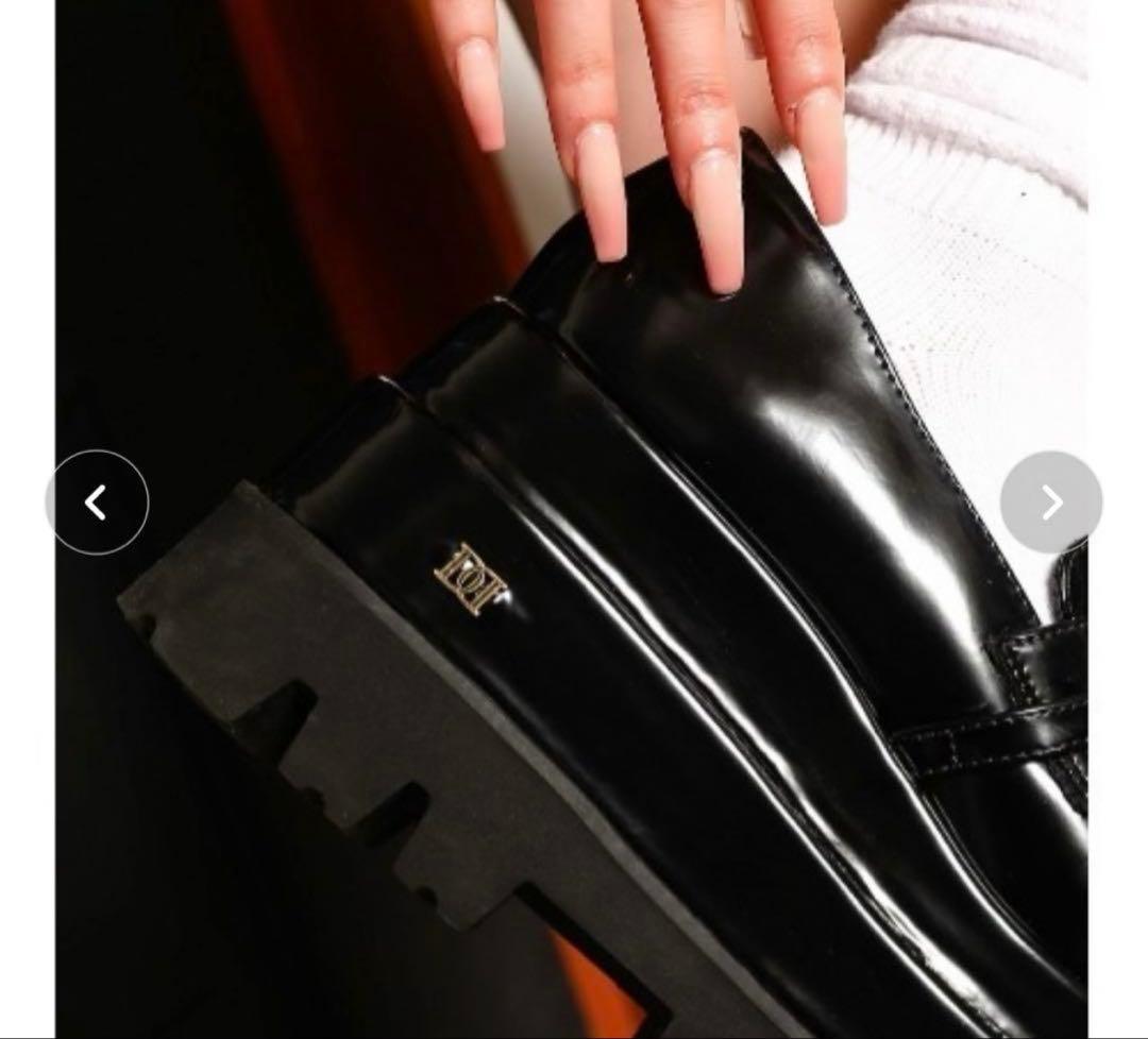 darichプラットフォームローファーSサイズ　ダーリッチ　厚底ローファー