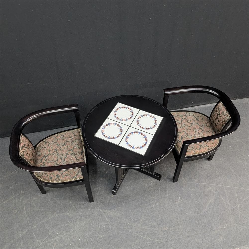 モリシゲ　メヌエット　3点　カフェテーブル　応接セット　テーブル　椅子　チェア