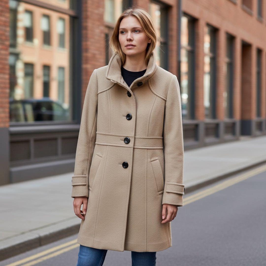 ブルーレーベル ウールコート ベージュ