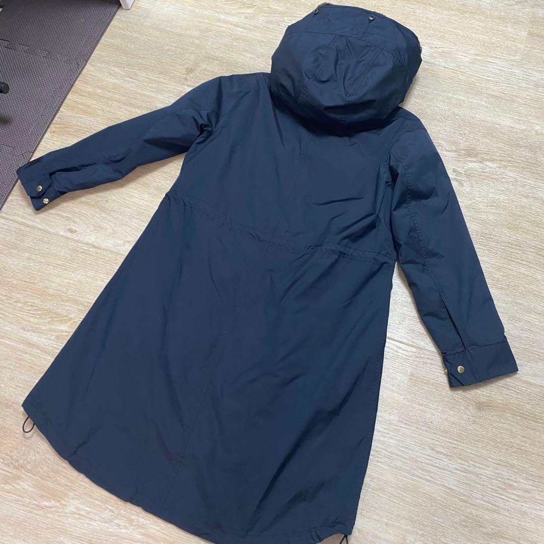 極美品 グリーンレーベルリラクシング SC モッズコート ロング 38 ネイビー