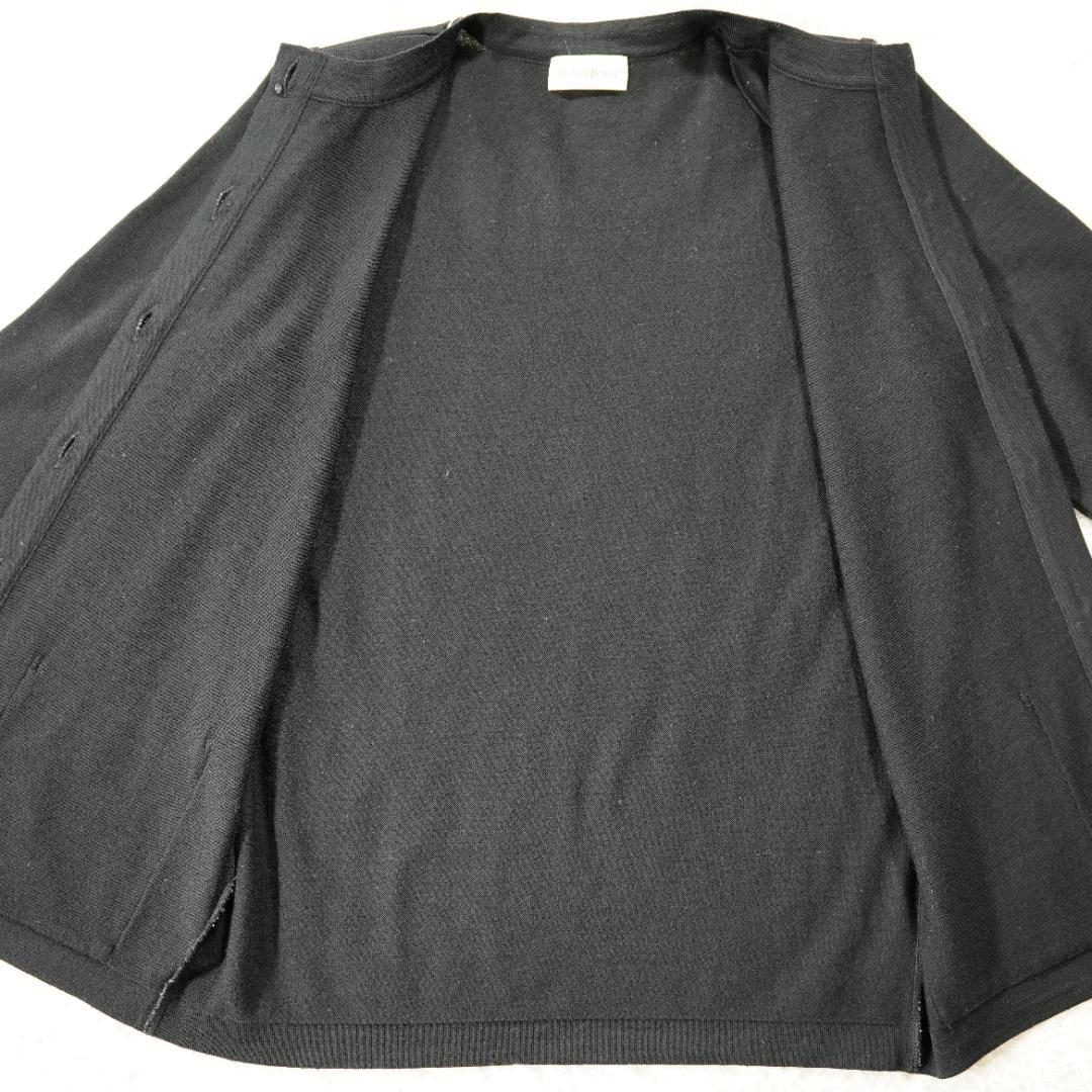 【美品】イヴサンローラン　金ボタンウールカーディガン　Mサイズ　ブラック