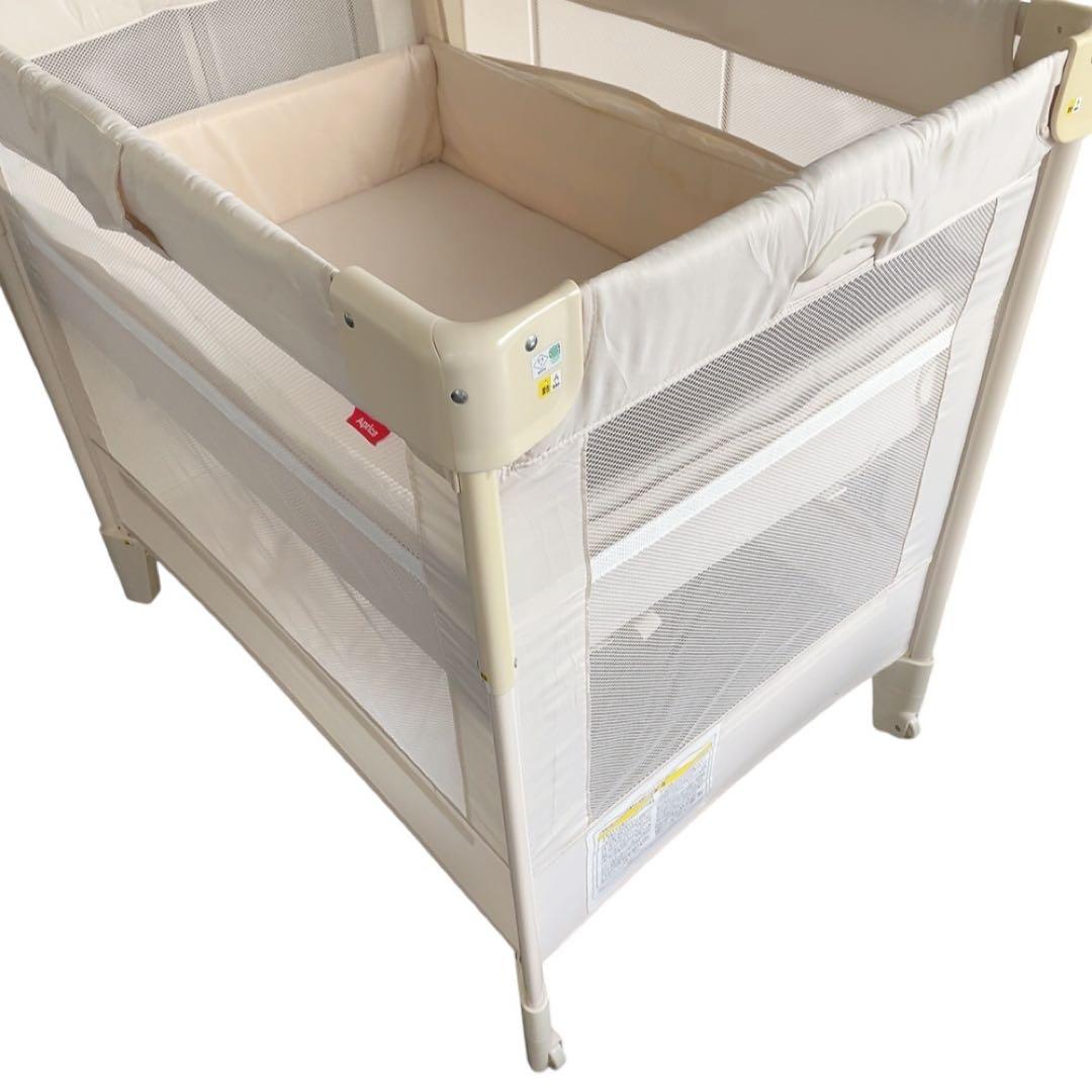 アップリカ　ベビーベッド　ココネルエアー　ミルク　aprica coconel