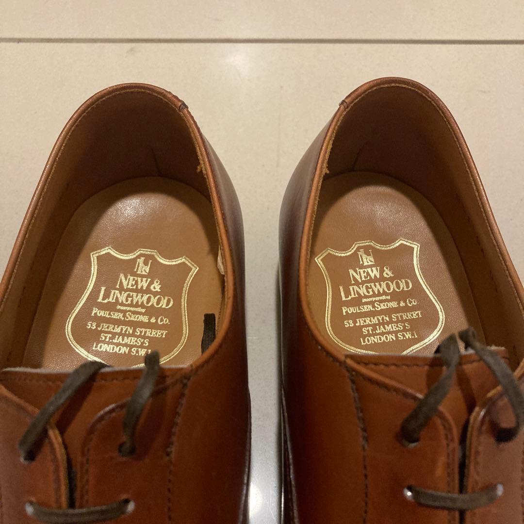 【極美品】NEW & LINGWOOD REGAL日本製 25㎝ ブラウン