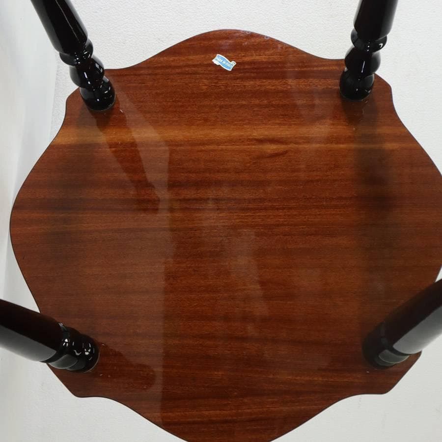 値下げイタリア製クラシカル家具 象嵌 サイドテーブル 花台 飾り台 高さ43cm