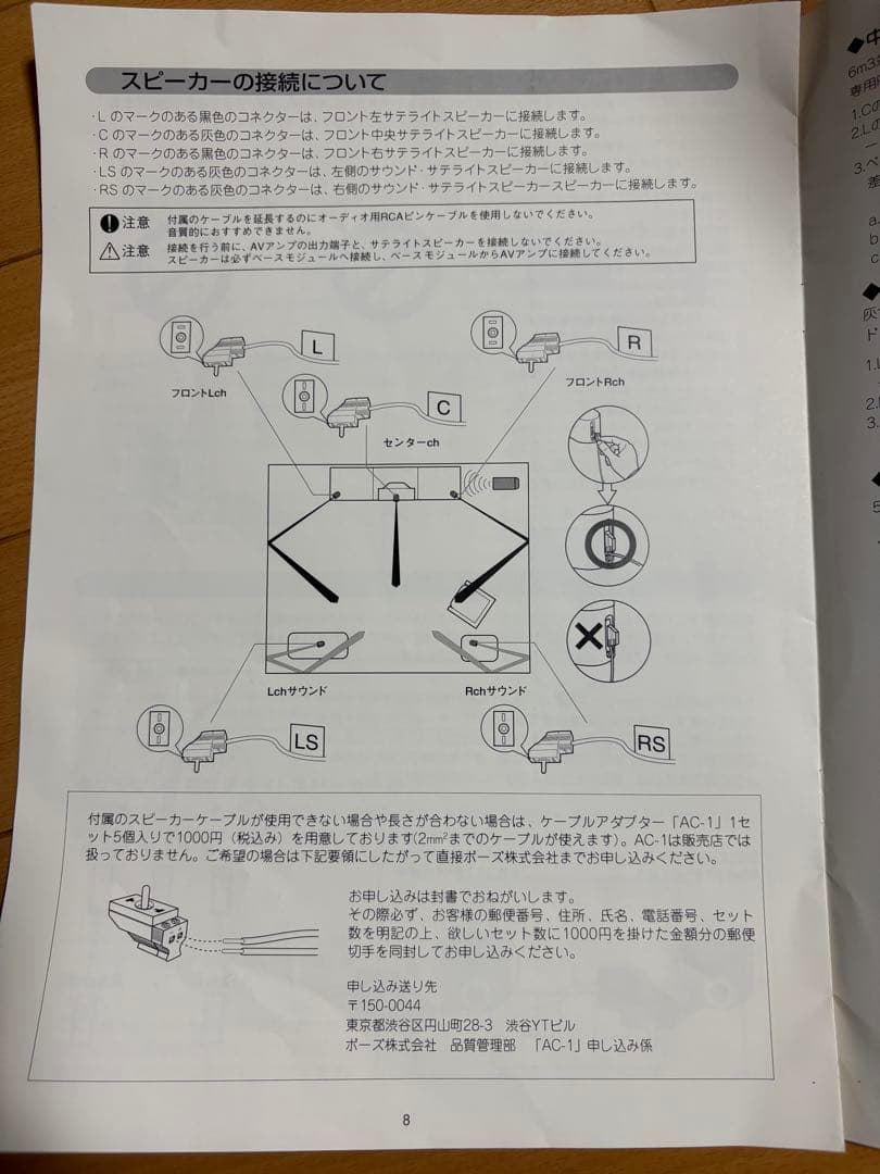 スピーカー・ウーファー BOSE Acoustimass6 AM-6