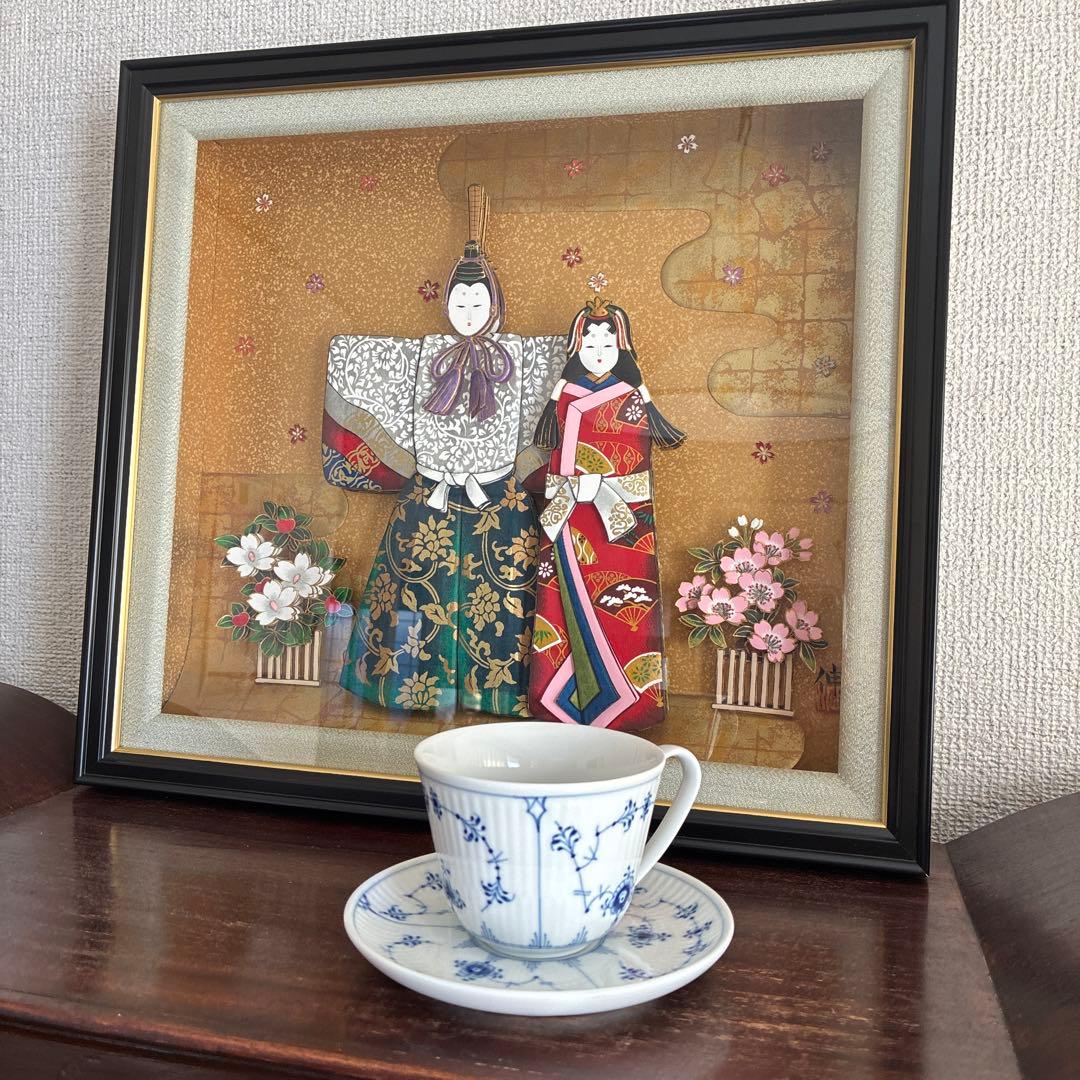 3Dピクチャー（3次元絵）雛人形　フレーム付き