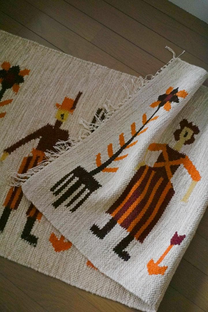 1970-80's / ポーランド ハンドメイドラグ
