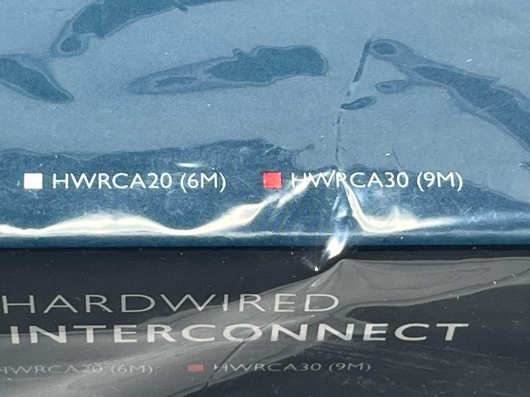 新品 TRANSPARENT RCAケーブル 9.0m HW-RCA30