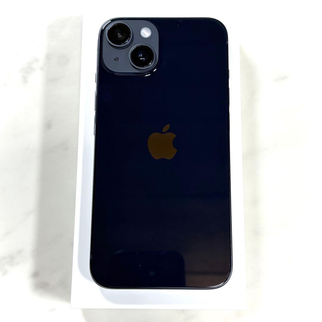 【美品】Apple iPhone14本体 ミッドナイト 256GB SIMフリー